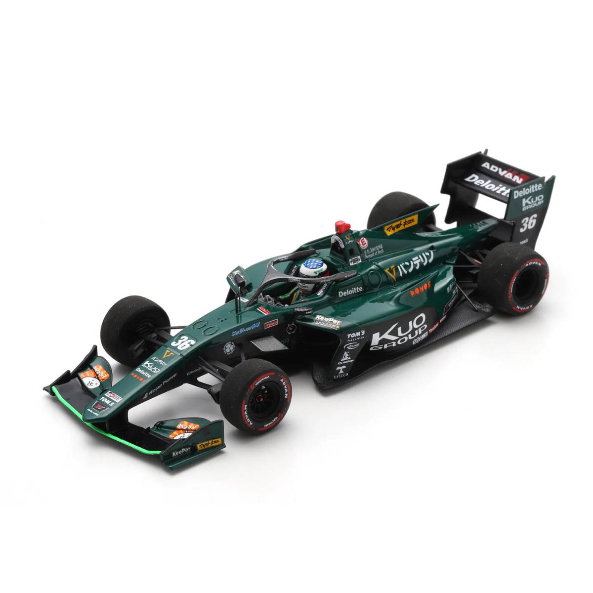 SF19 No.36 Kuo VANTELIN TEAM TOMS TRD01F - Super Formula 2022 - Giuliano Alesi.  Limited 500 - 1:43 Scale Resin Model Car