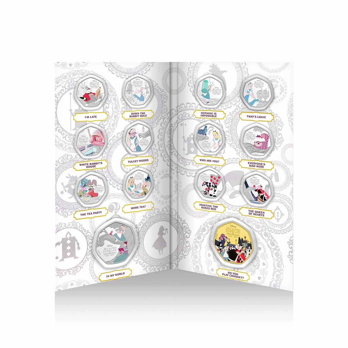 The Alice in Wonderland 70th Anniversary Coin Complete Collection