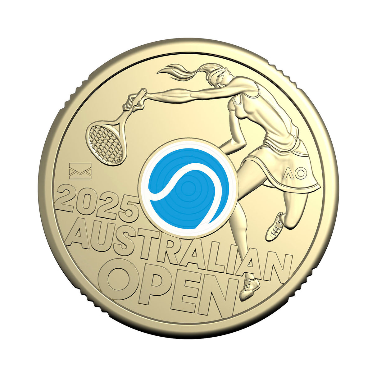 Australia Women's Australian Open 2025 $2 Privymark Uncirculated Coin