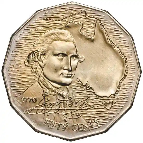 Captain Cook 1970 50c Specimen Coin – Downies Collectables