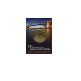 Australia Sydney Harbour Bridge 75th Anniversary 2007 $1 C Mintmark Uncirculated Coin