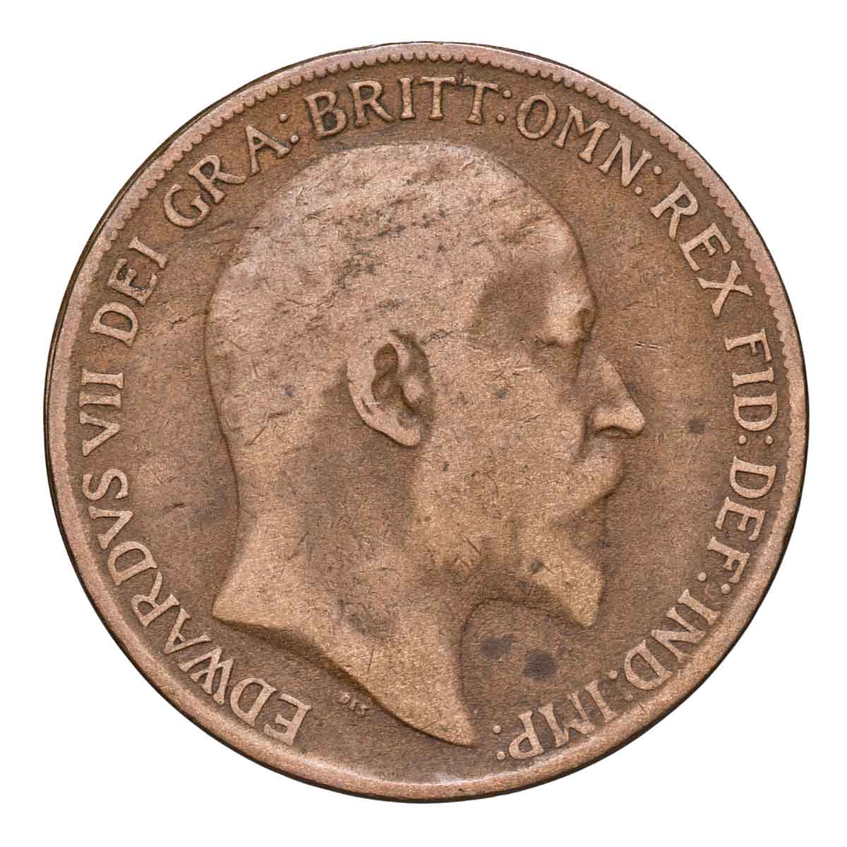 GB Edward VII 1909 1d Circulated