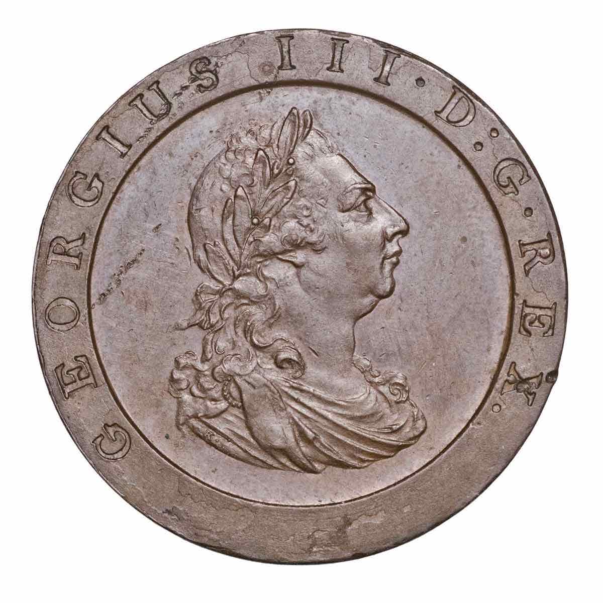 George III 1797 Cartwheel Penny Extremely Fine