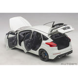 FORD FOCUS RS 2016 (FROZEN WHITE) - 1:18 Scale Composite Model Car