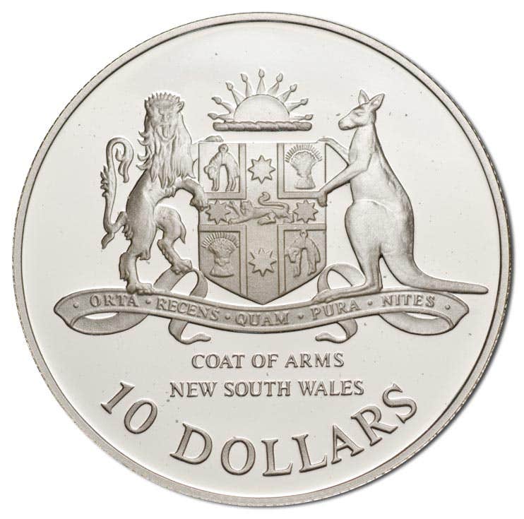 Australia New South Wales 1987 $10 Silver Proof Coin