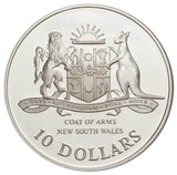 Australia New South Wales 1987 $10 Silver Proof Coin