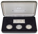 Australia 1990 $1 Masterpieces in Silver 4-Coin Proof Set