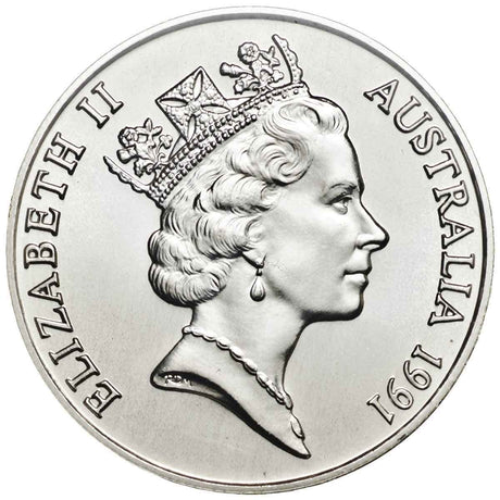 Australia 1991 $10 Tasmania Silver Uncirculated Coin