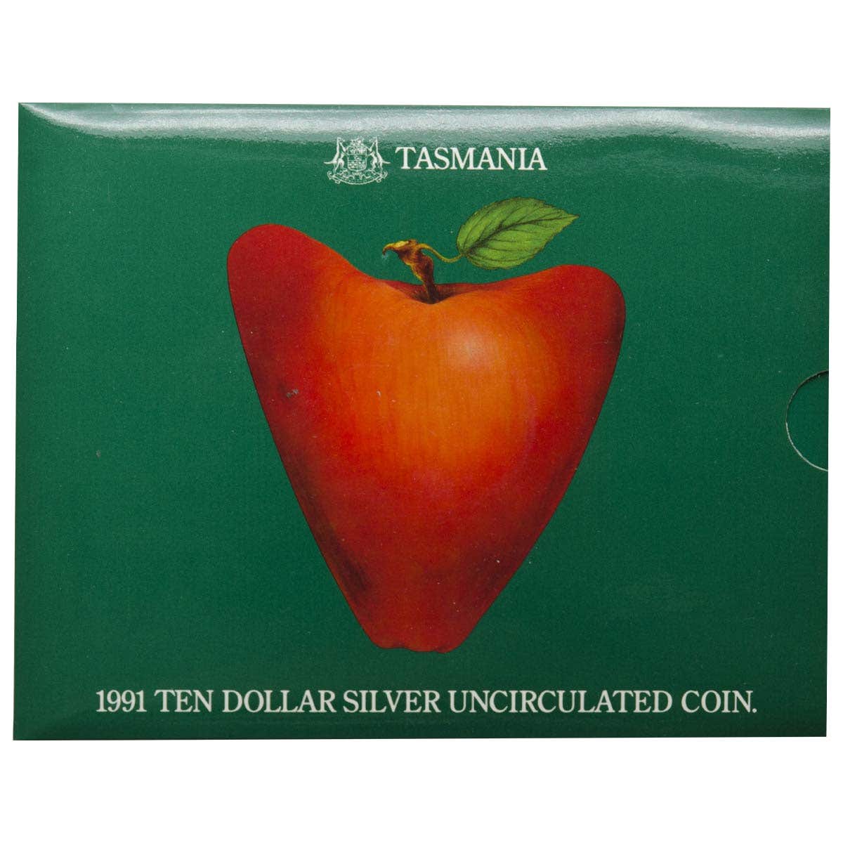 Australia 1991 $10 Tasmania Silver Uncirculated Coin