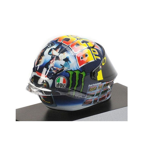 AGV Helmet - #46 Valentino Rossi - 2018 Misano MotoGP - 1:8 Model Helmet