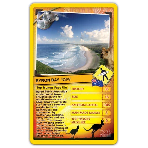 Australia - Top 30 Things to See Top Trumps Game