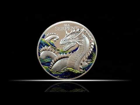 Sea Serpent 2024 $5 2oz Silver Proof Coin