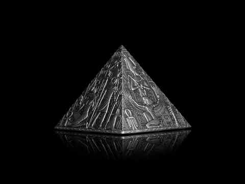 Ancient Egyptian Pyramid 2023 1,000Fr Kilo Silver Antique Coin