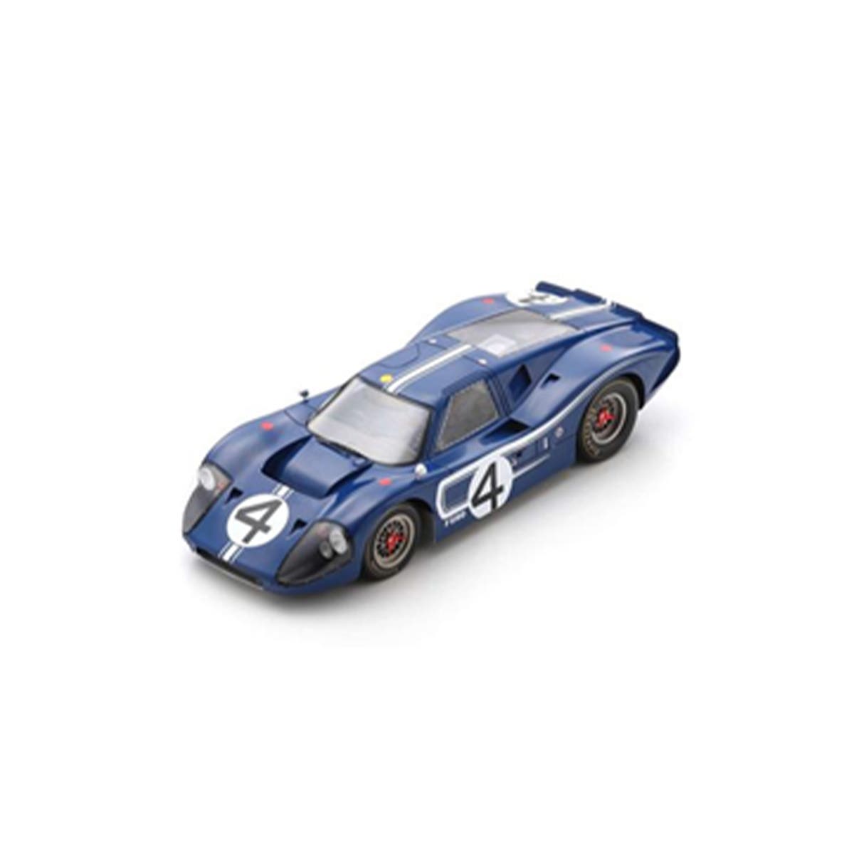 Ford GT40 Mk IV No.4 24H Le Mans 1967 - L. Ruby - D. Hulme - With Acrylic Cover - 1:18 Scale Resin Model Car