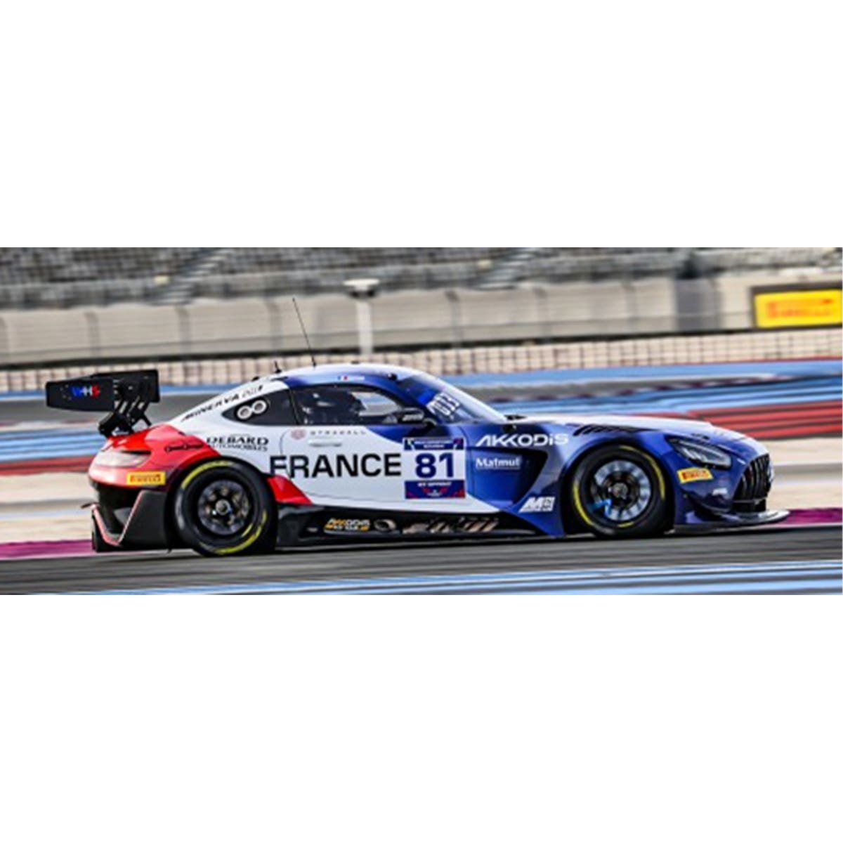 Team France - Mercedes-AMG GT3 No.81 - FIA Motorsport Games GT Sprint Cup Paul Ricard 2022 - Tristan Vautier - 1:43 Scale Resin Model Car