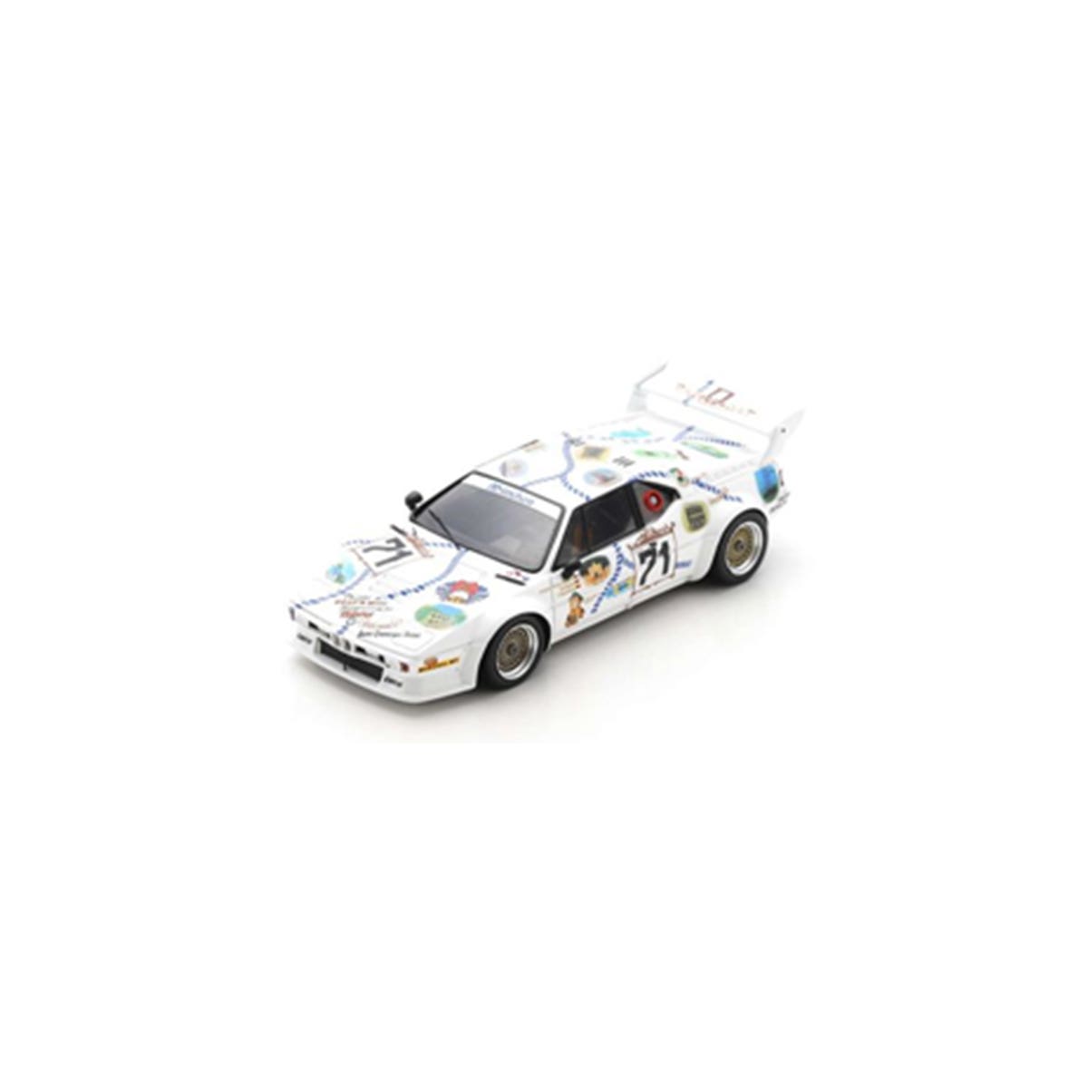 BMW M1 No.71 24H Le Mans 1981 - C. Danner - L. von Bayern - P. Oberndorfer - 1:43 Scale Resin Model Car