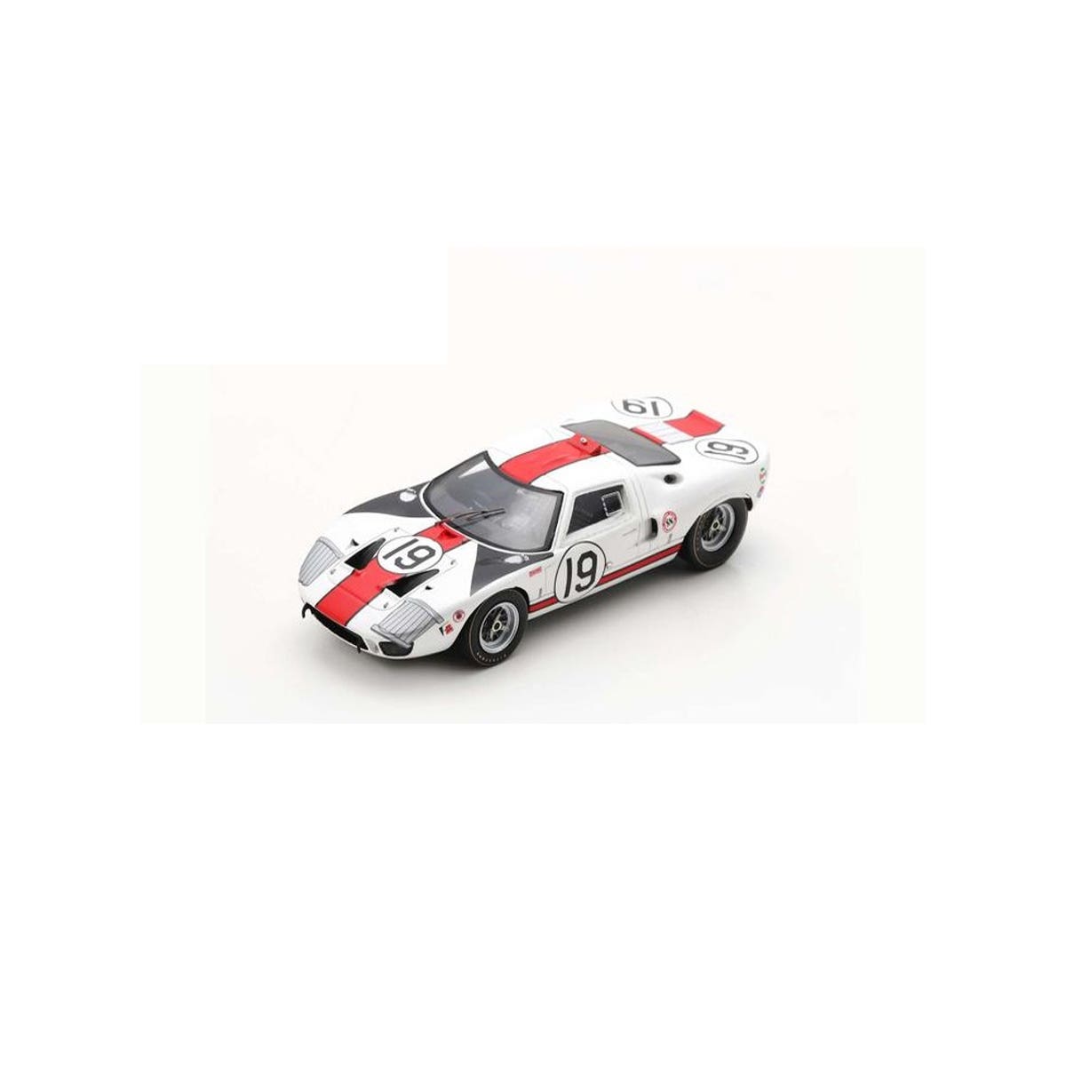 Ford GT40 No.19 3rd 12H Sebring 1966 - S. Scott - P. Revson - Limited 500 - 1:43 Scale Resin Model Car