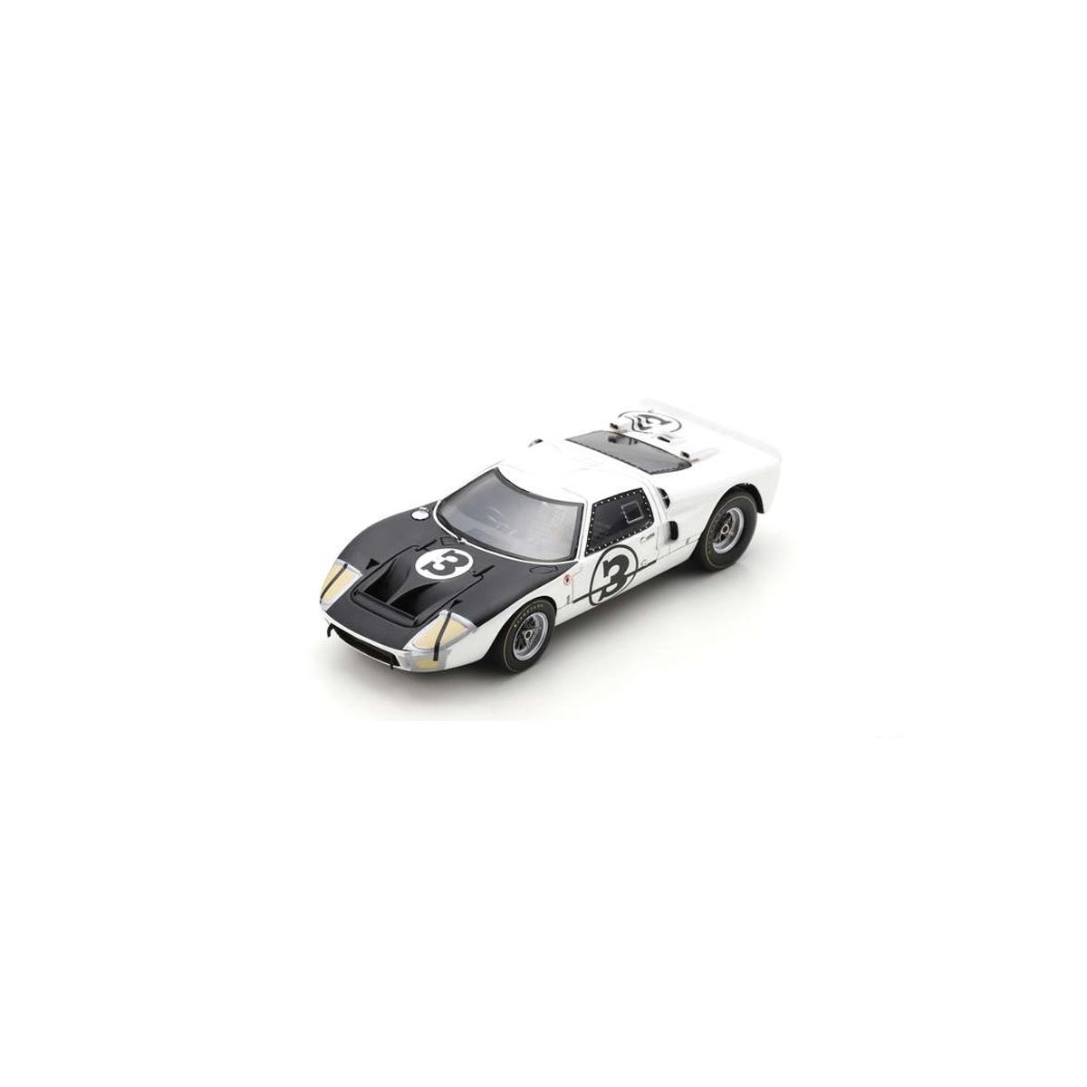 Ford GT40 Mk2 No.3 2th 12H Sebring 1966 - W. Hansgen - M. Donohue - Limited 500 - 1:43 Scale Resin Model Car