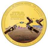 Star Wars Celebrations The Phantom Menace 1999 Gold-plated Prooflike Commemorative