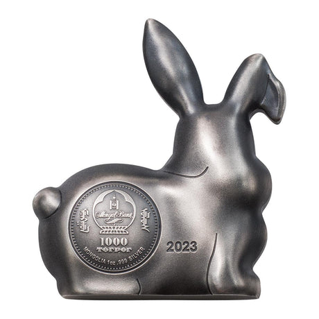 Sweet Silver Rabbit 2023 1oz Silver Ultra High Relief Antique Finish Coin