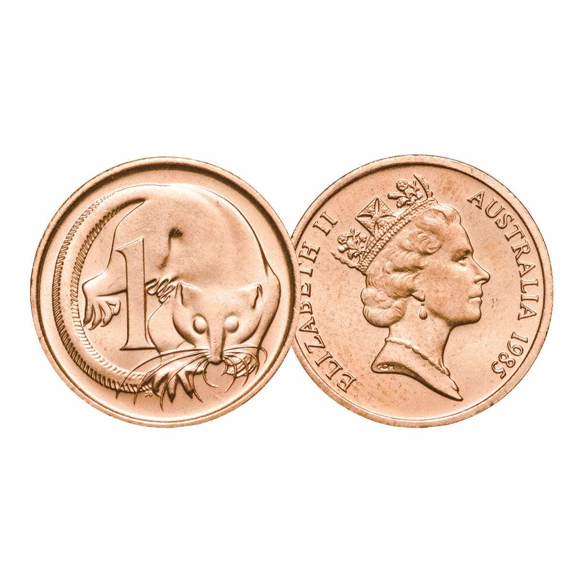 Australia 1984 & 1985 1c & 2c Bronze Uncirculated 4-Coin Set