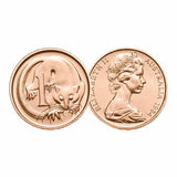 Australia 1984 & 1985 1c & 2c Bronze Uncirculated 4-Coin Set