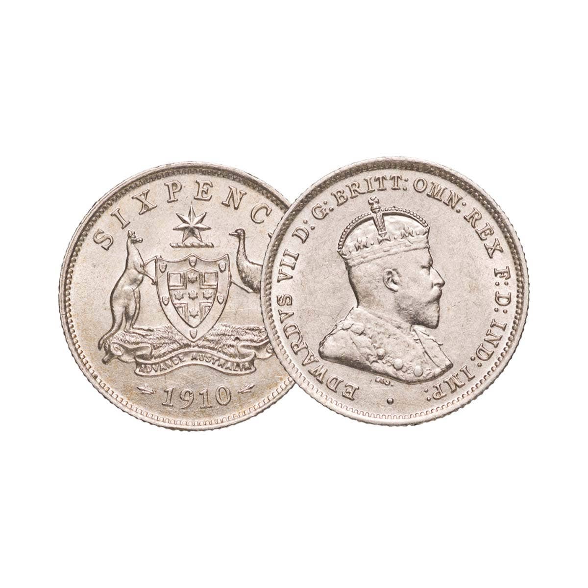 Australia Edward VII 1910 Choice Uncirculated Silver 4-Coin Set