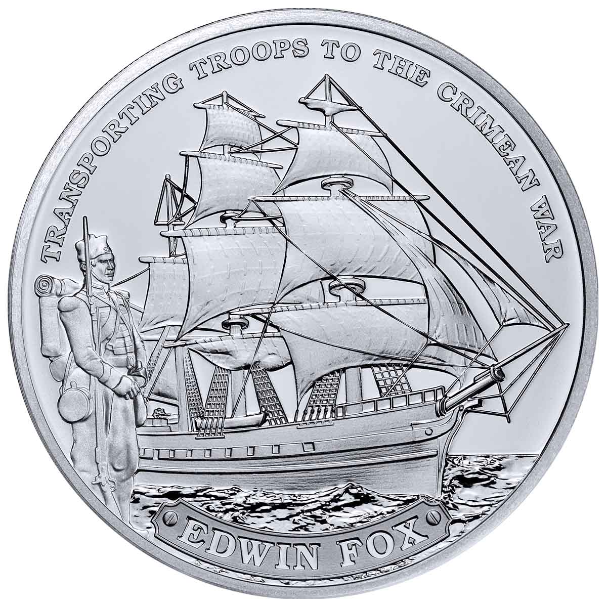 Maritime Edwin Fox Silver Prooflike Commemorative