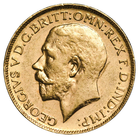 George V 1915 M,S,P Gold Sovereign Trio Extremely Fine-about Uncirculated