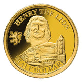 Nauru Henry The Lion 2018 50c Gold Proof Coin