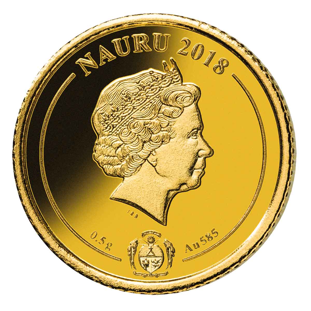 Nauru Henry The Lion 2018 50c Gold Proof Coin