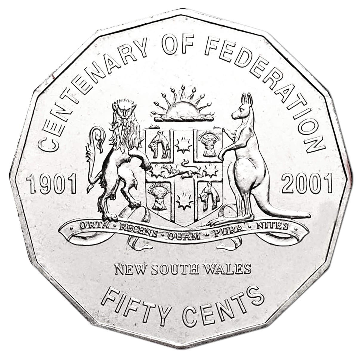 Centenary of Federation 2001 50c New South Wales Cu-Ni Coin Pack