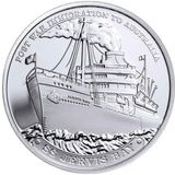 Maritime SS Jervis Bay Silver Prooflike Commemorative