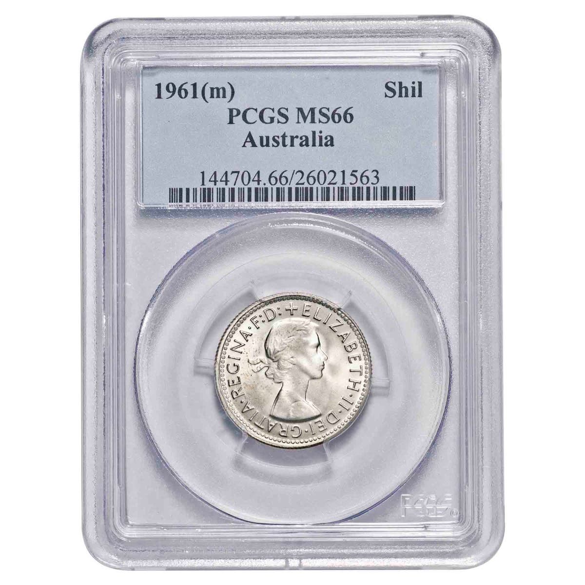 1961 Shilling PCGS MS66 Gem Uncirculated