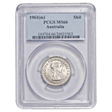 1961 Shilling PCGS MS66 Gem Uncirculated