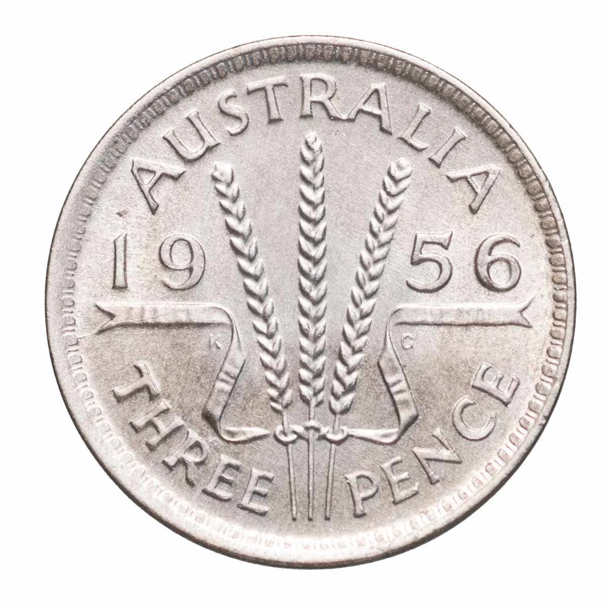 1956 Threepence Uncirculated