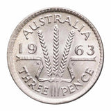 1963 Threepence Gem Uncirculated