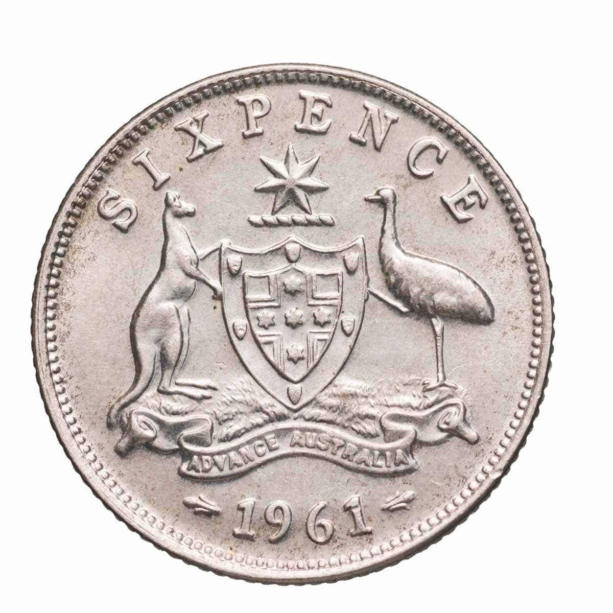 1961 Sixpence Uncirculated