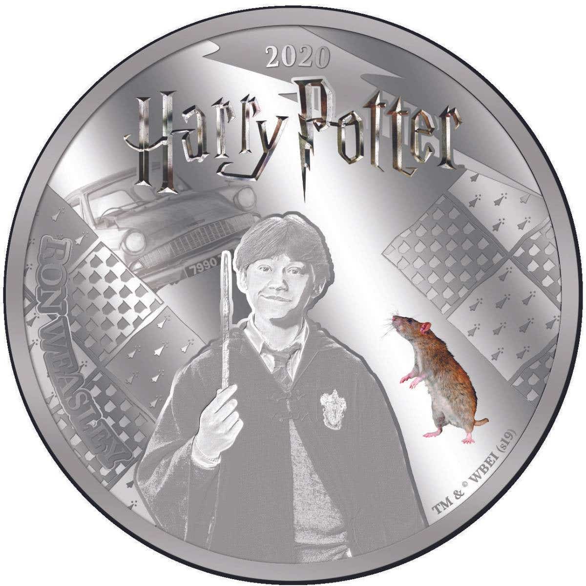 Ron Weasley 2020 50c Silver-plated Coin