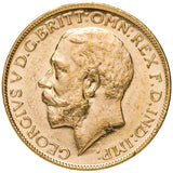 George V 1914P Gold Sovereign Extremely Fine-about Uncirculated