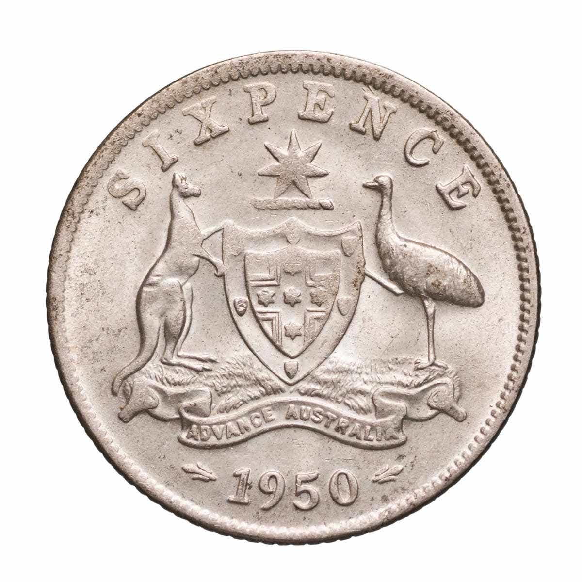 1950 Sixpence Uncirculated