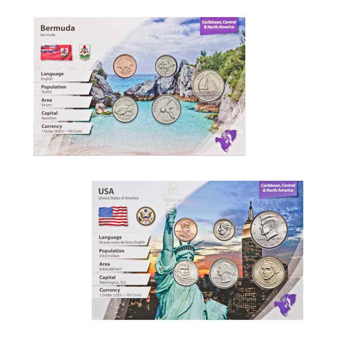 USA 6-Coin Set & Bermuda 5-Coin Set