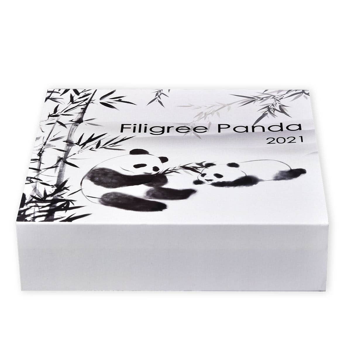 Panda 2021 $5 Filigree 2oz Silver Prooflike Coin