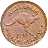 1952 Halfpenny Extremely Fine