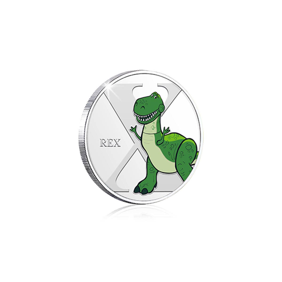 Disney X is for Rex Silver-Plated Commemorative