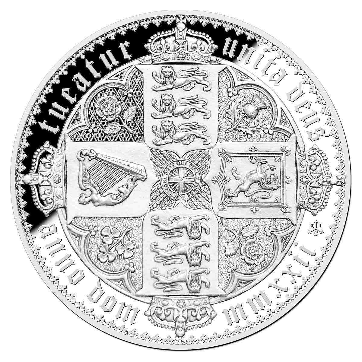 The Gothic Crown Arms 2022 £1 1oz Silver Proof Coin