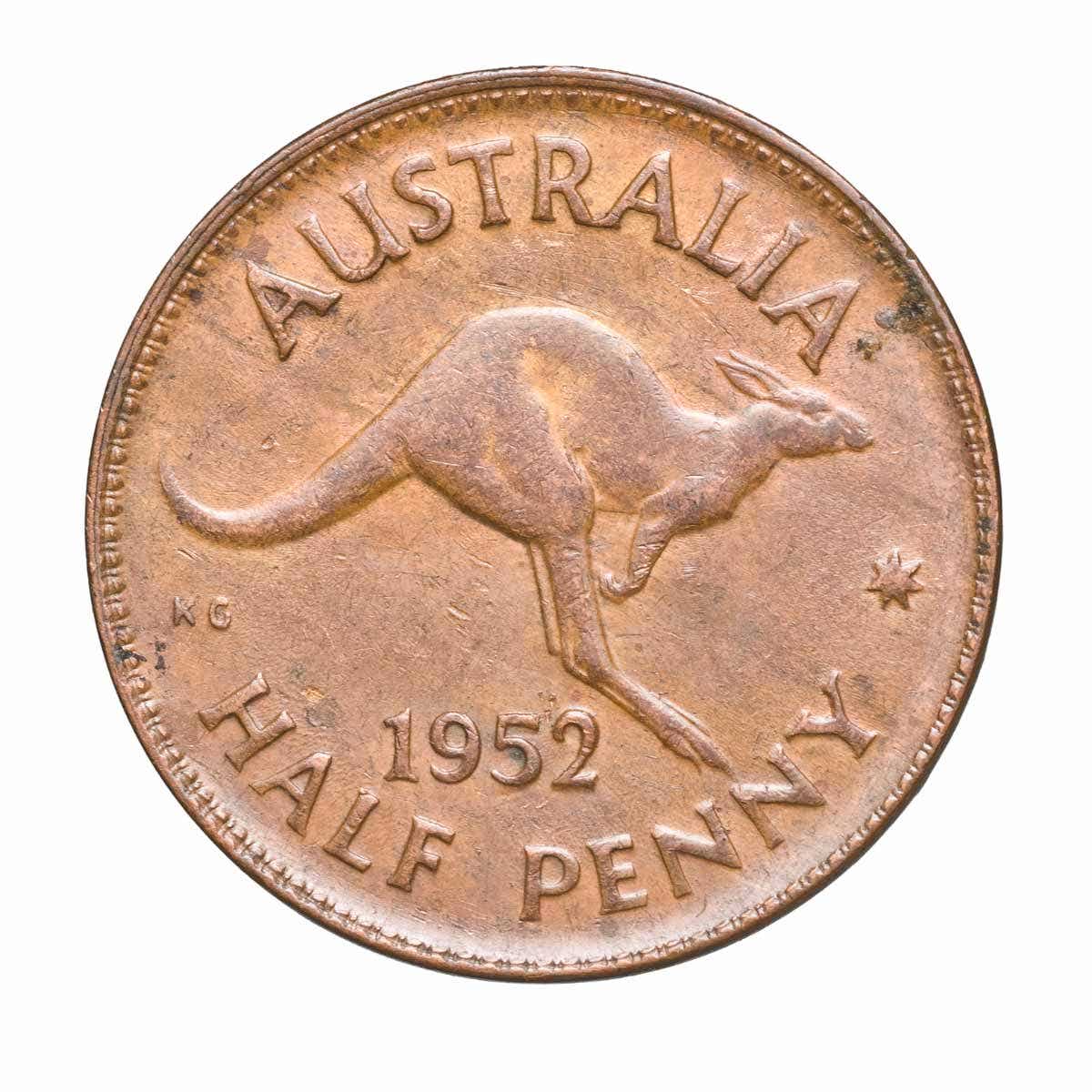 1952A Halfpenny about Uncirculated