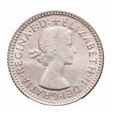 Australia Elizabeth II 1955 Sixpence Choice Uncirculated Coin