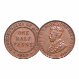 Australia George V 1926-29 Bronze Halfpenny Very Fine-Extremely Fine 4-Coin Set