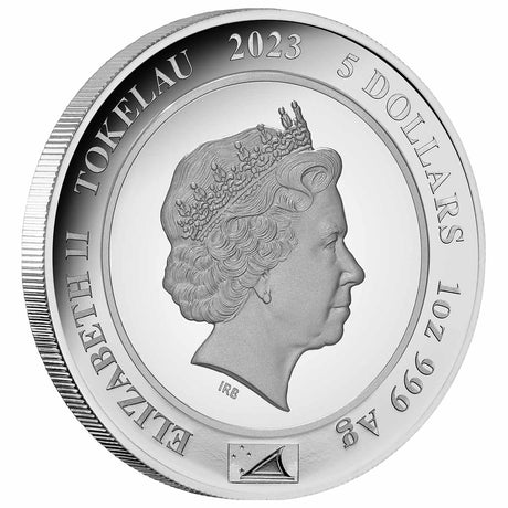 Queen Elizabeth II Coronation 70th Anniversary 2023 $5 1oz Rose Gold-Plated Silver Proof